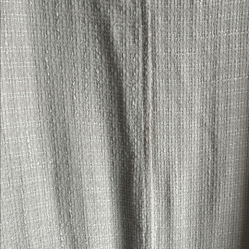 Elegant Cream Short Sleeve Dress with Fringe Hem - Picture 12 of 16